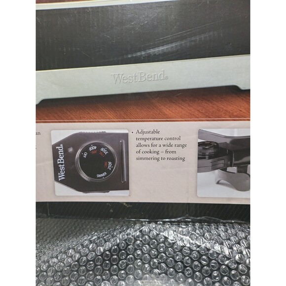 West Bend 15" x 12" X 2¾ Non-Stick Electric Skillet-New - Picture 11 of 12